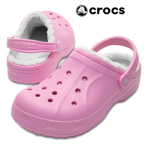 pink winter crocs